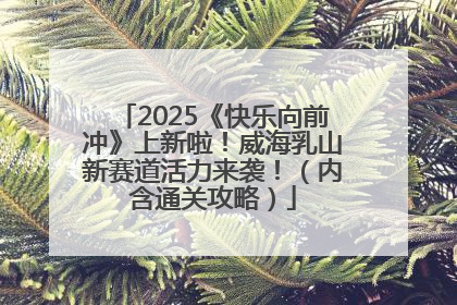 2025《快乐向前冲》上新啦！威海乳山新赛道活力来袭！（内含通关攻略）