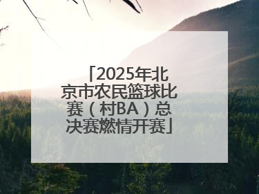 2025年北京市农民篮球比赛（村BA）总决赛燃情开赛