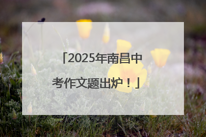 2025年南昌中考作文题出炉！