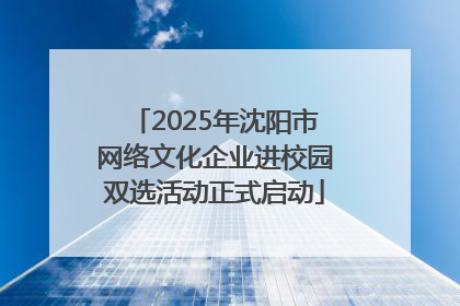 2025年沈阳市网络文化企业进校园双选活动正式启动