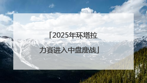 2025年环塔拉力赛进入中盘鏖战
