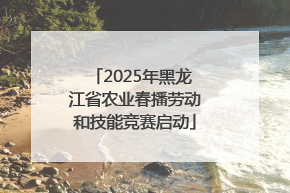 2025年黑龙江省农业春播劳动和技能竞赛启动