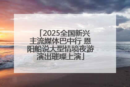 2025全国新兴主流媒体巴中行 恩阳船说大型情境夜游演出璀璨上演