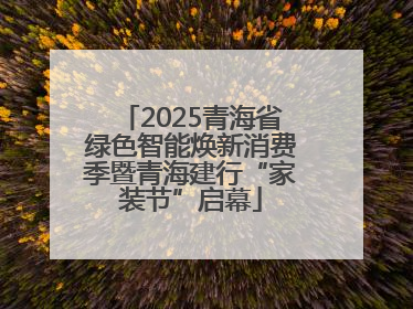 2025青海省绿色智能焕新消费季暨青海建行“家装节”启幕