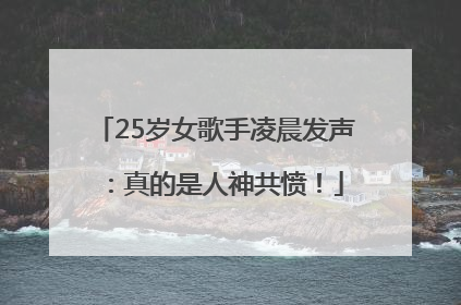 25岁女歌手凌晨发声：真的是人神共愤！