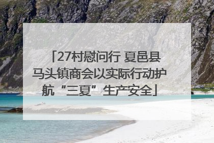 27村慰问行 夏邑县马头镇商会以实际行动护航“三夏”生产安全