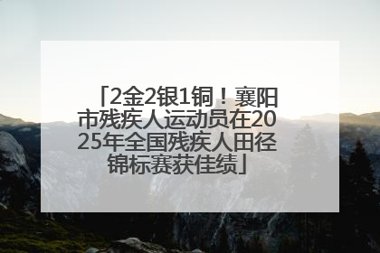 2金2银1铜！襄阳市残疾人运动员在2025年全国残疾人田径锦标赛获佳绩