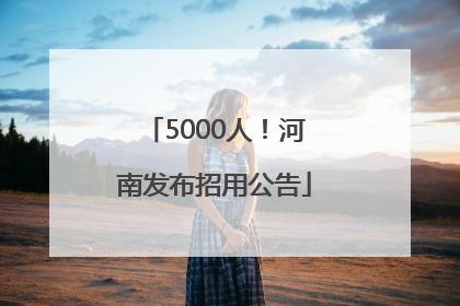 5000人！河南发布招用公告
