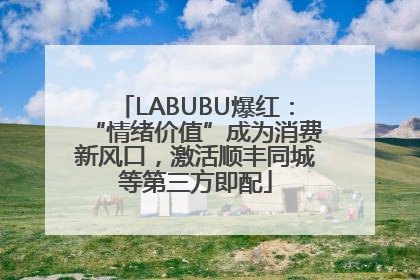LABUBU爆红：“情绪价值”成为消费新风口，激活顺丰同城等第三方即配
