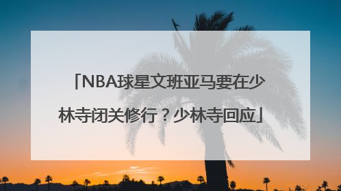 NBA球星文班亚马要在少林寺闭关修行？少林寺回应